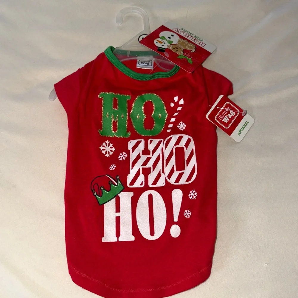 Red and Green Holiday Dog Shirt